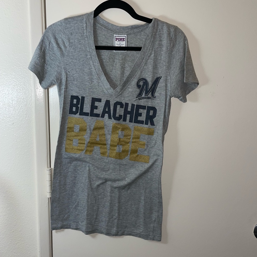 Victoria’s Secret PINK and Milwaukee Brewers fitted t-shirt